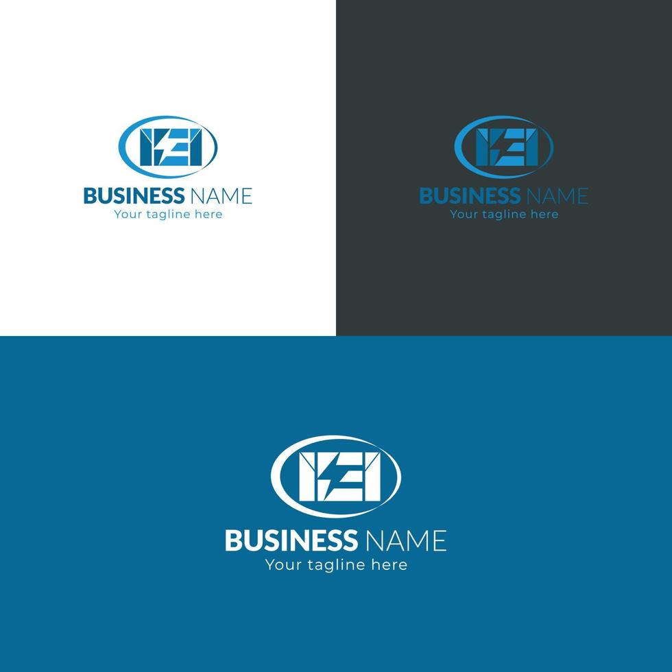 IEI Iconic Business logo design vector Illustration