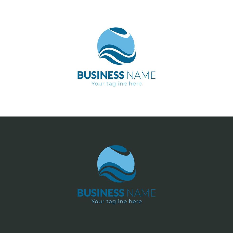 Globe Iconic Business Logo Design Vector Illustration