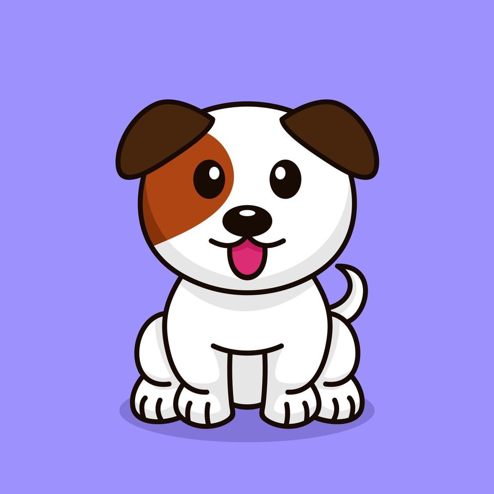 Vector illustration of a cute and adorable puppy