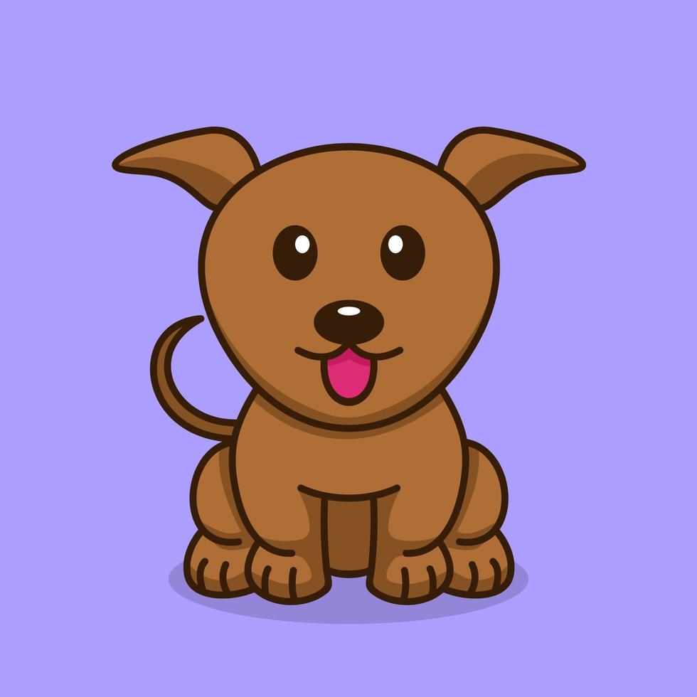 lindo bebé perro premium vector ilustración