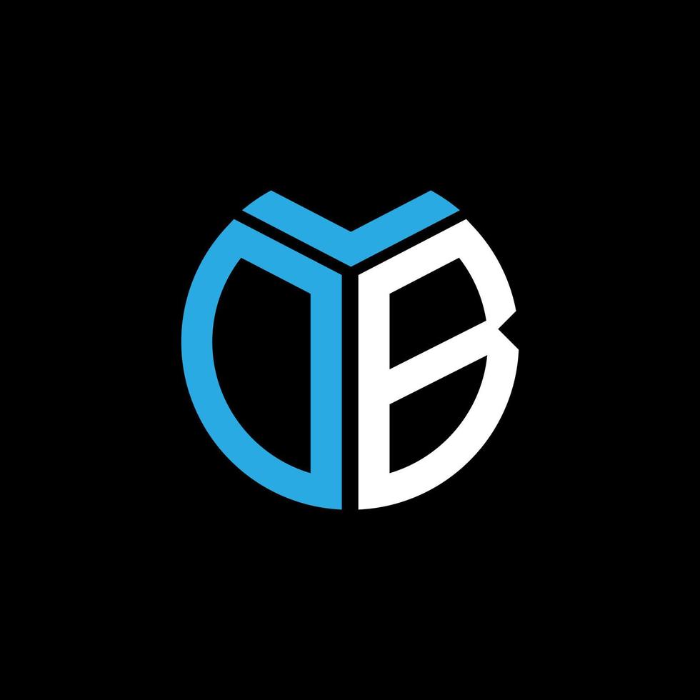 DB creative circle letter logo concept. DB letter design. vector