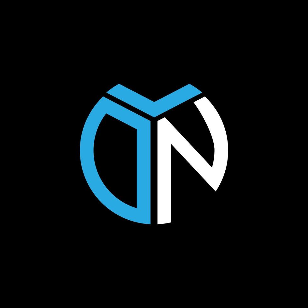 DN creative circle letter logo concept. DN letter design. vector