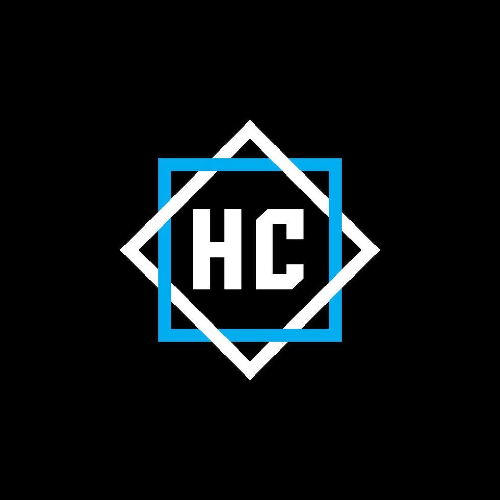 HC creative circle letter logo concept. HC letter design. vector