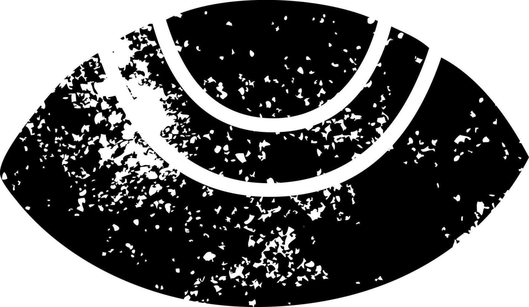 distressed symbol eye looking up vector