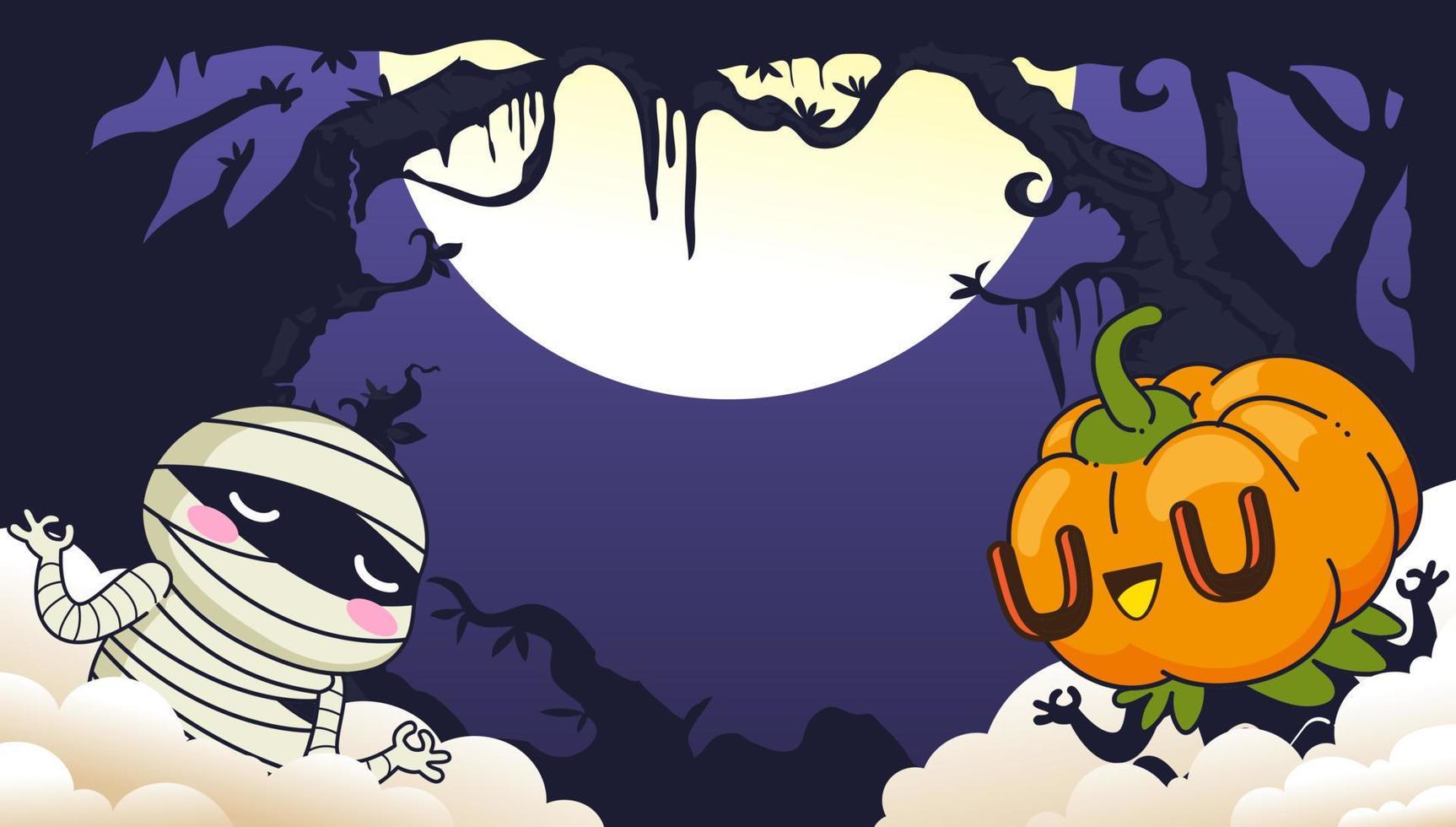 Ilustración de vector de fondo de halloween