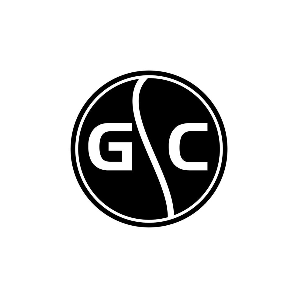 GC creative circle letter logo concept. GC letter design. vector