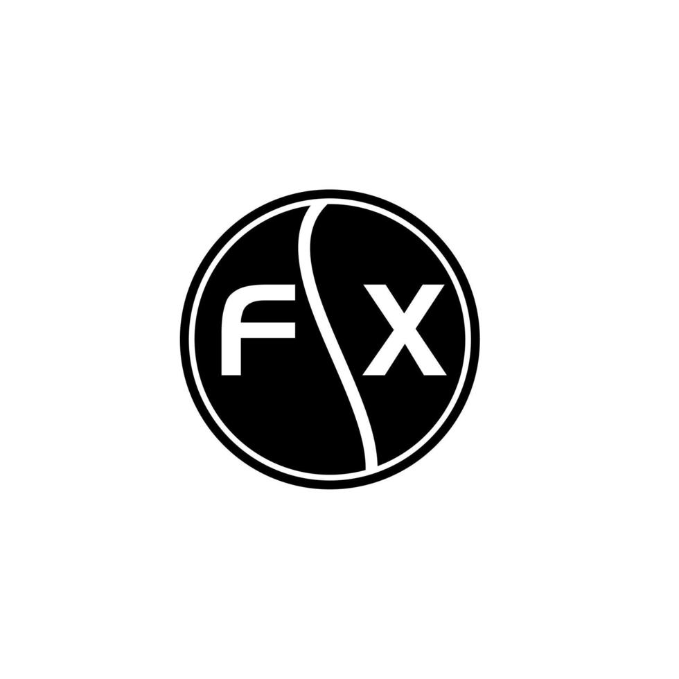 FW creative circle letter logo concept. FW letter design. vector