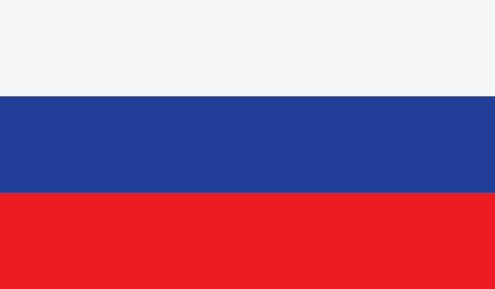 ilustración vectorial de la bandera de rusia. vector