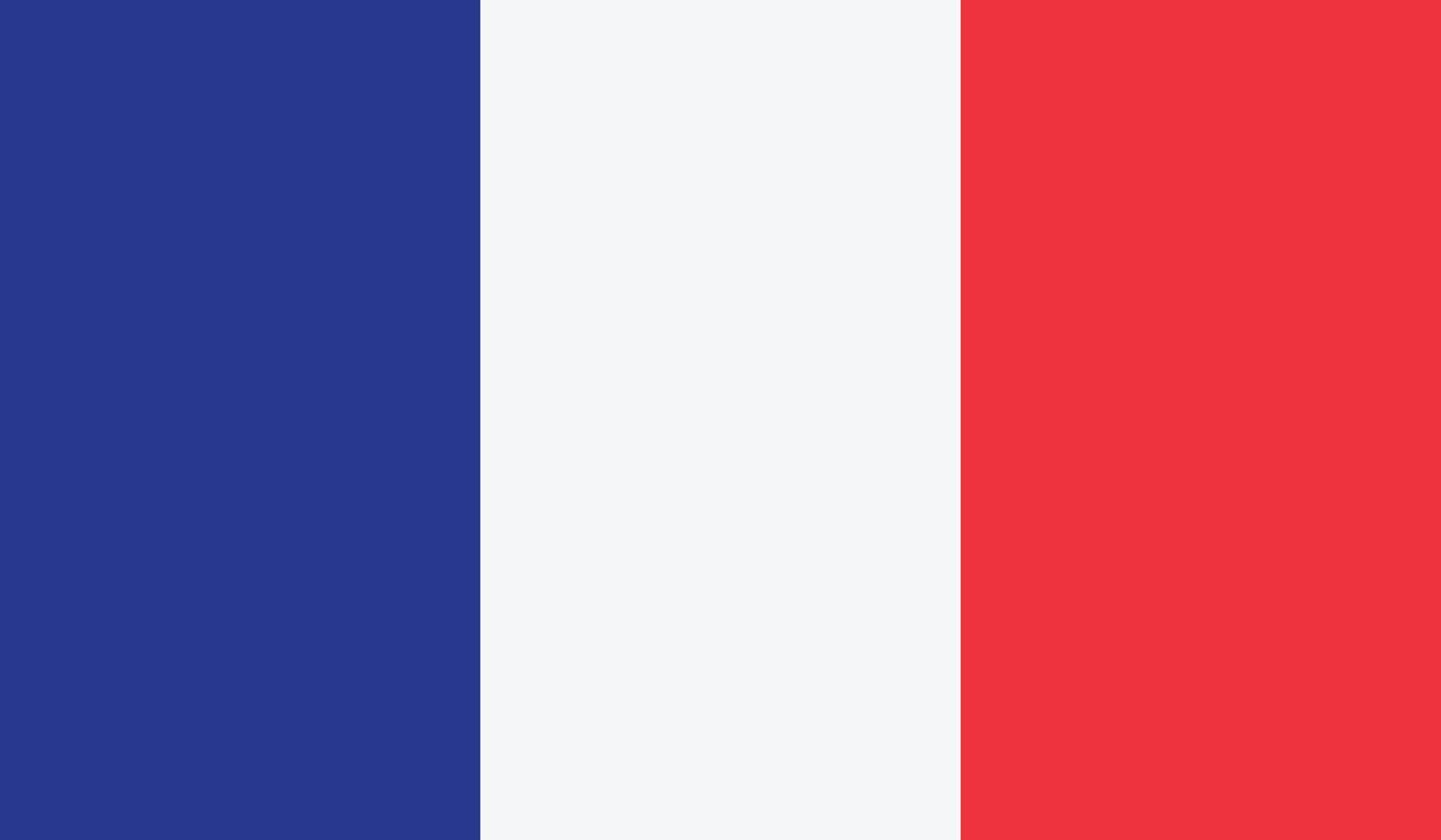 ilustración vectorial de la bandera de Francia. vector