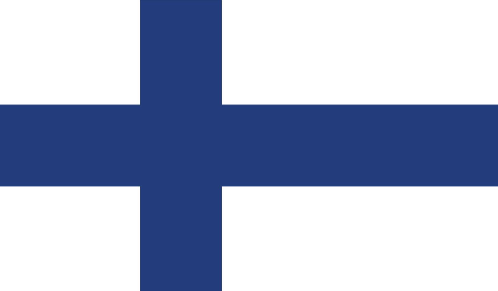 vector illustration of Finland flag.