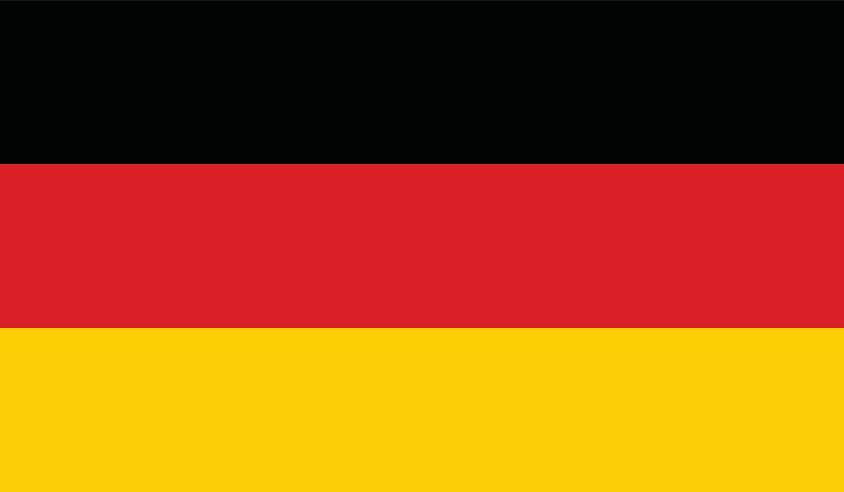 ilustración vectorial de la bandera de Alemania. vector