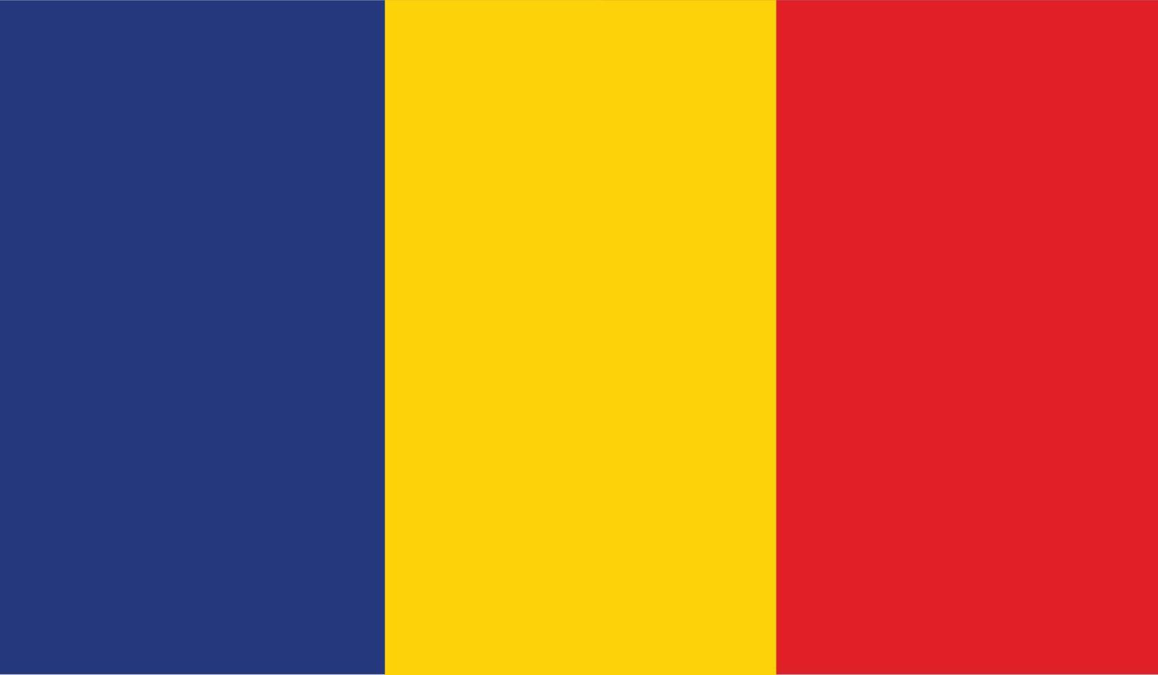 vector illustration of Romania flag.