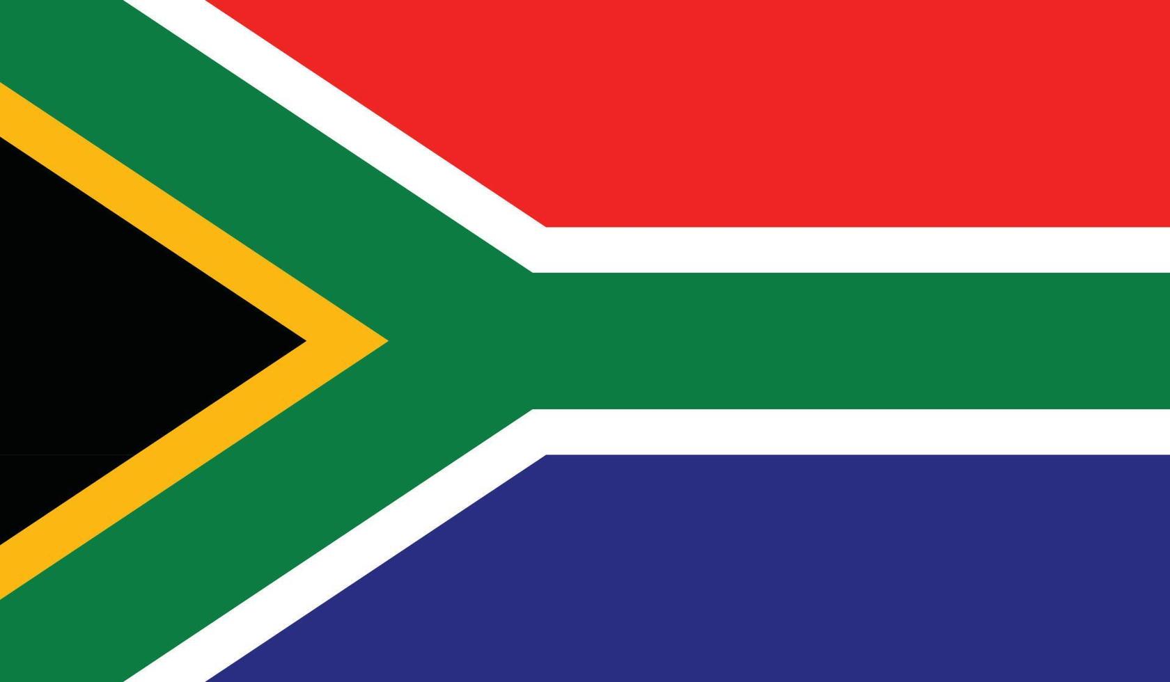 vector illustration of South Africa flag.