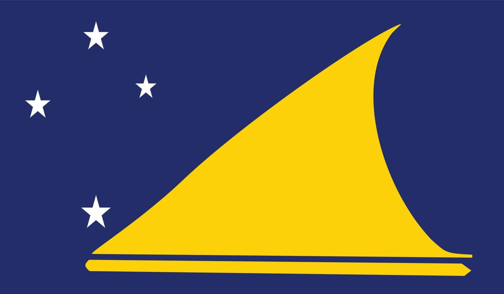 vector illustration of Tokelau flag.