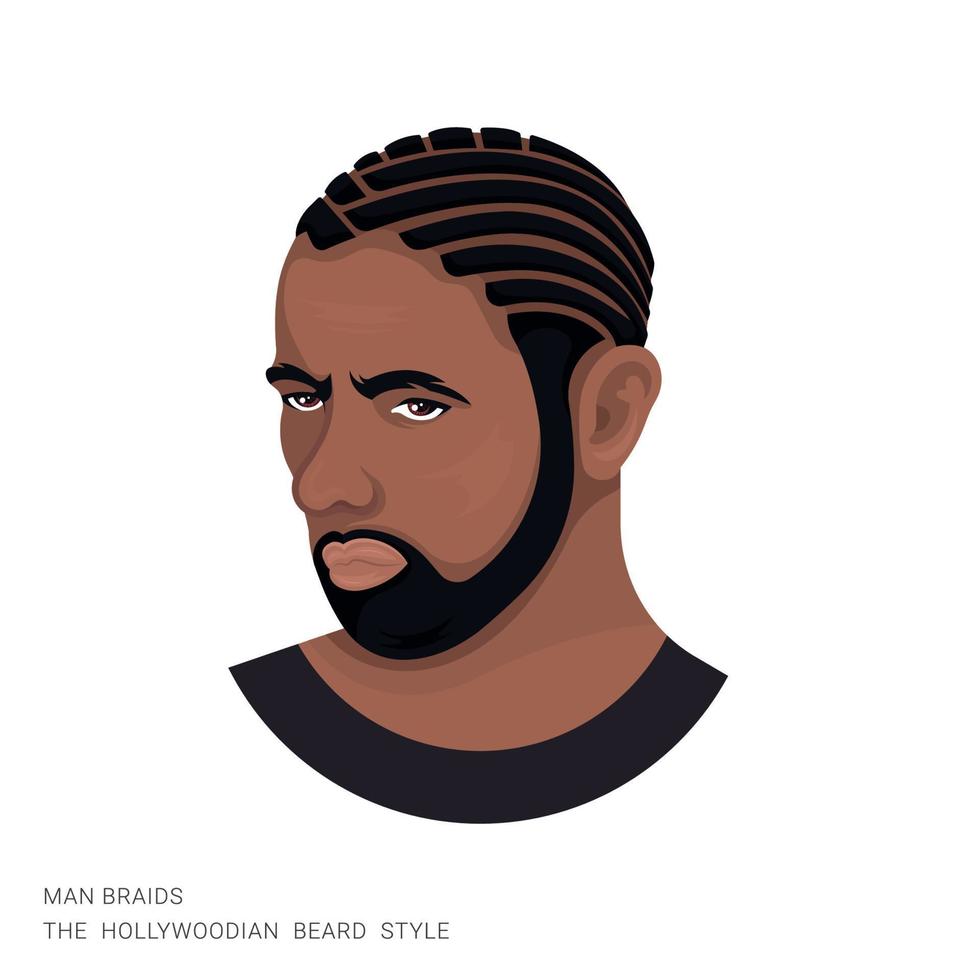 Illustration of the Man with Haircut vector