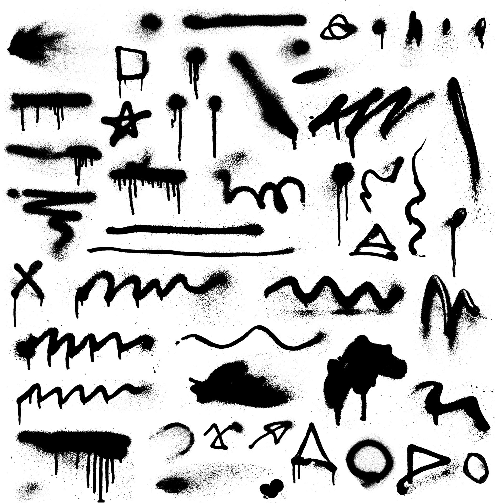 Spray Paint Splatters 10559800 Vector Art at Vecteezy