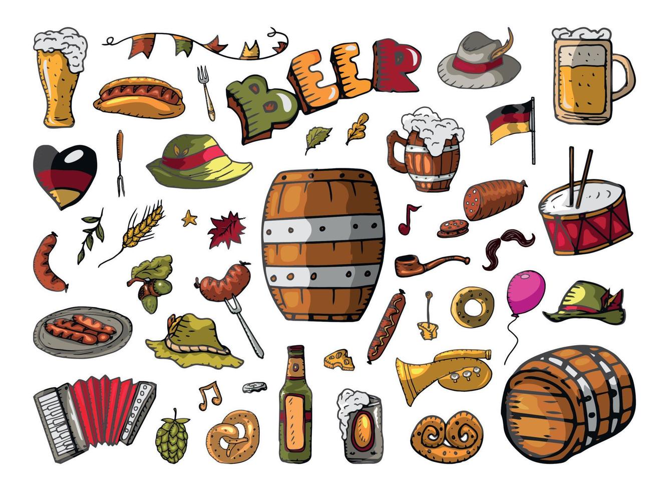 Set of Oktoberfest vector