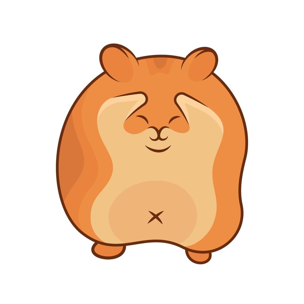 Illustration of the Funny Hamster vector