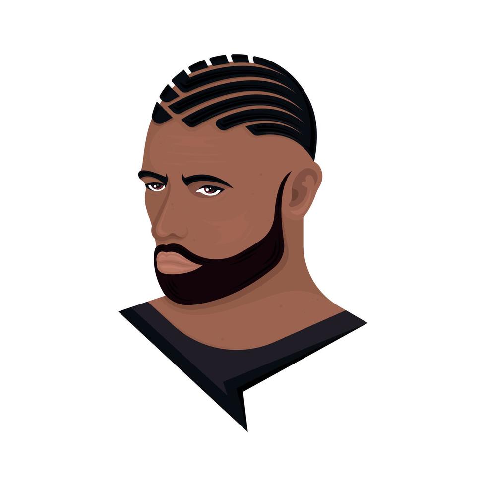 Illustration of the Man with Haircut vector