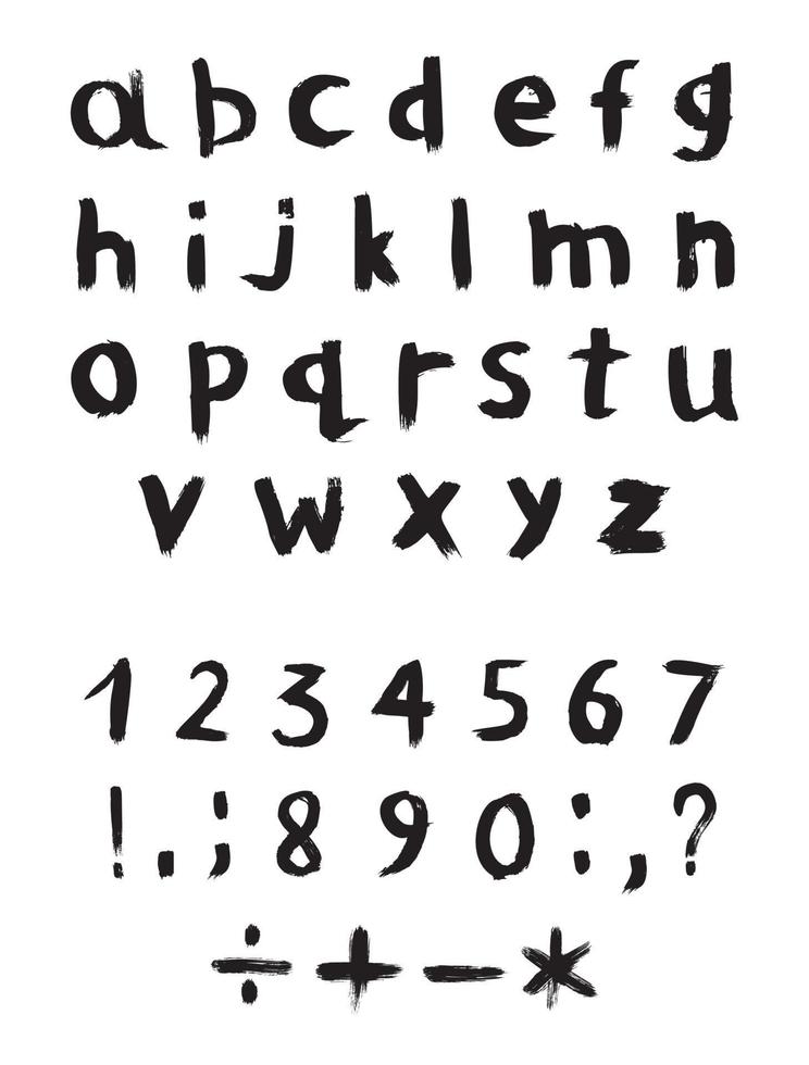 Vector Textured Alphabet