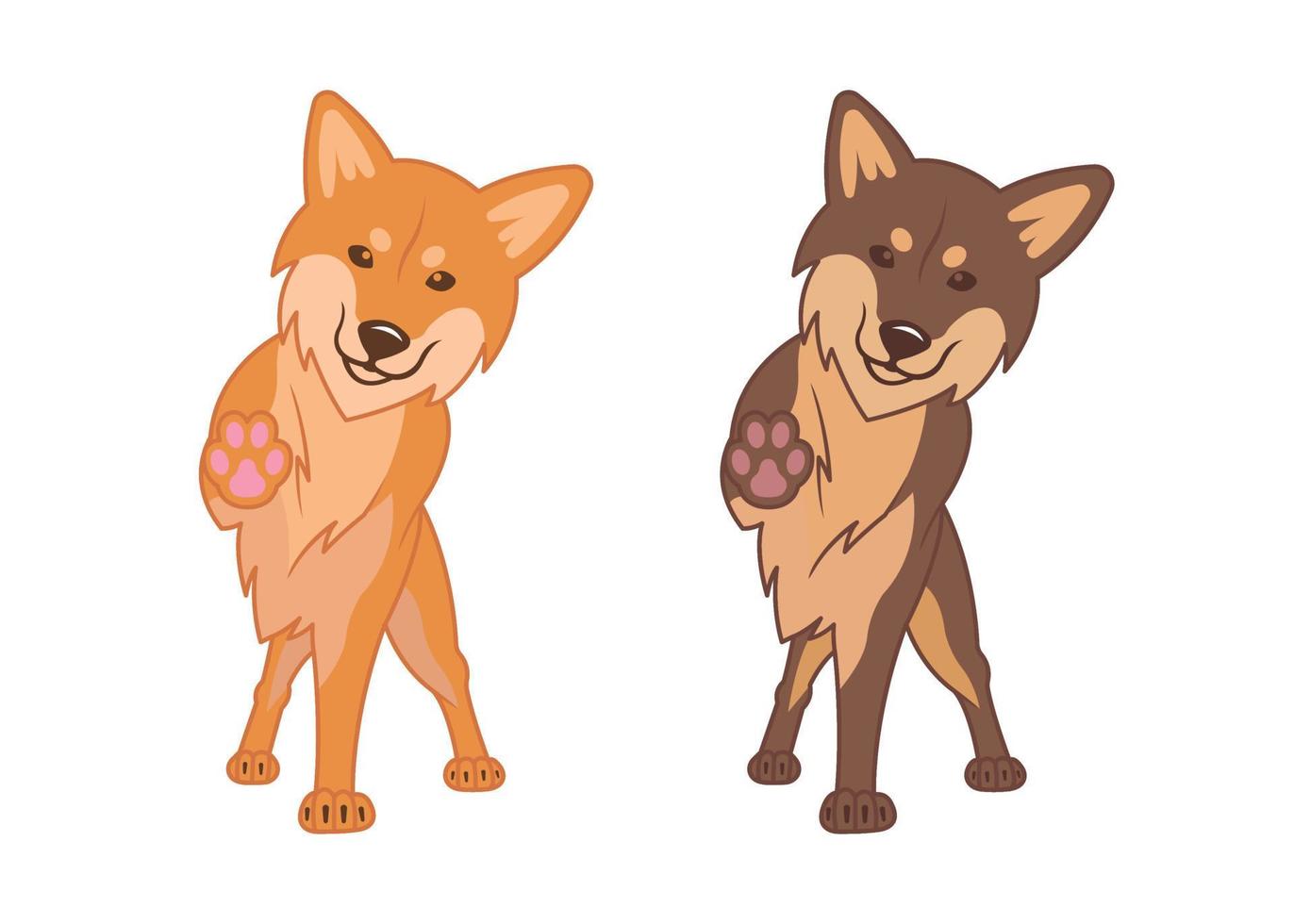 Shiba Inu Dogs vector