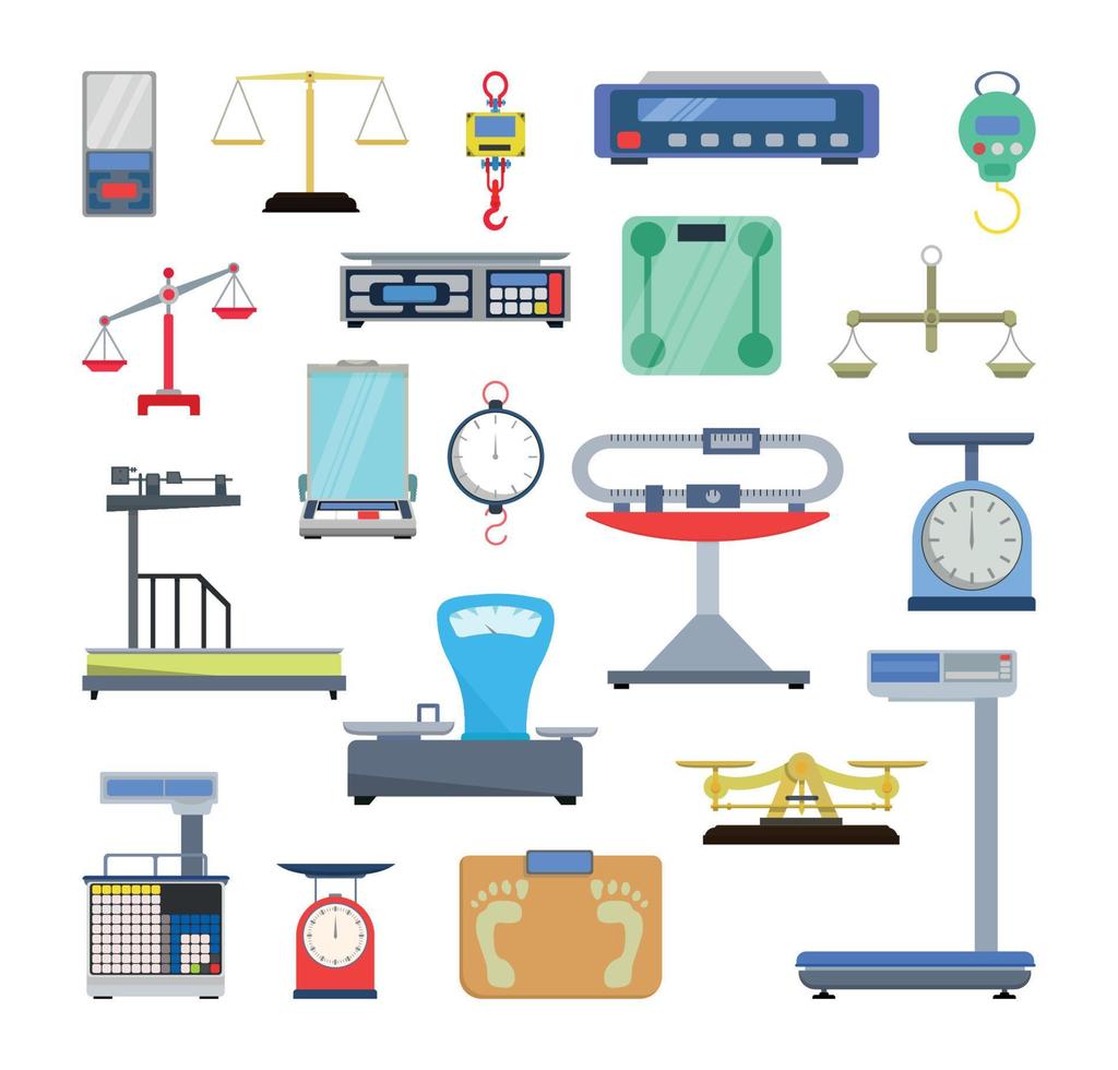 Set of Weighing-Machines vector