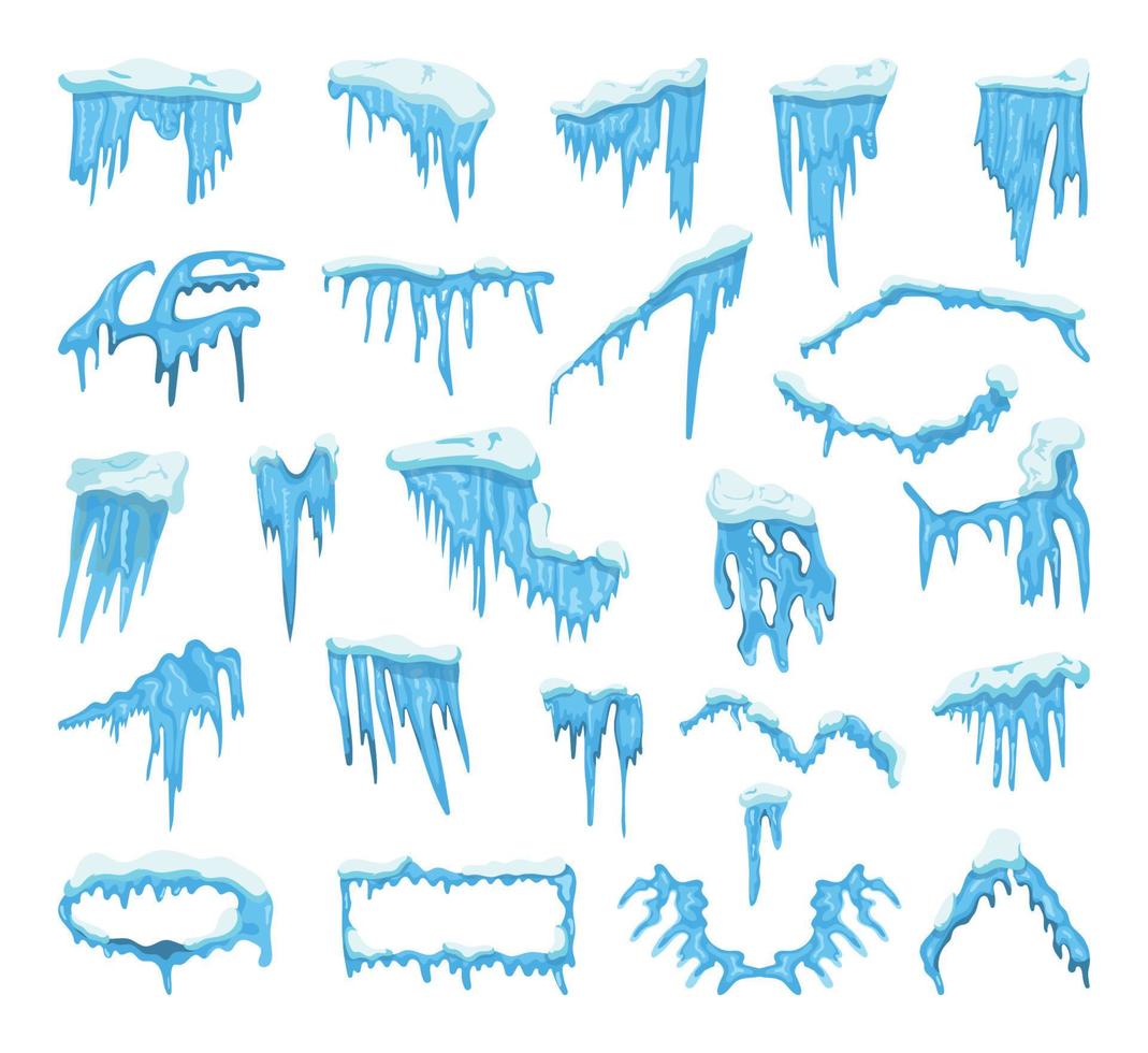 Collection of Icicles vector