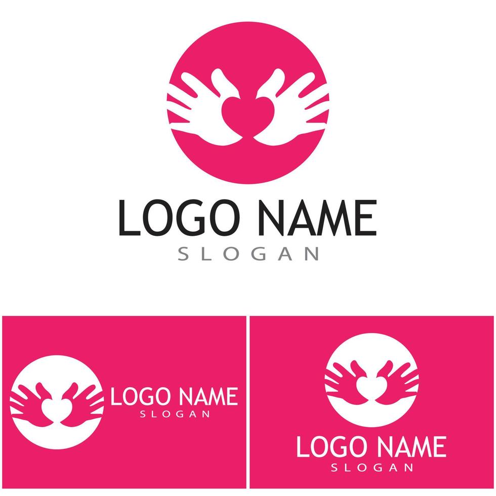 Hand Care Logo Template vector icon Business