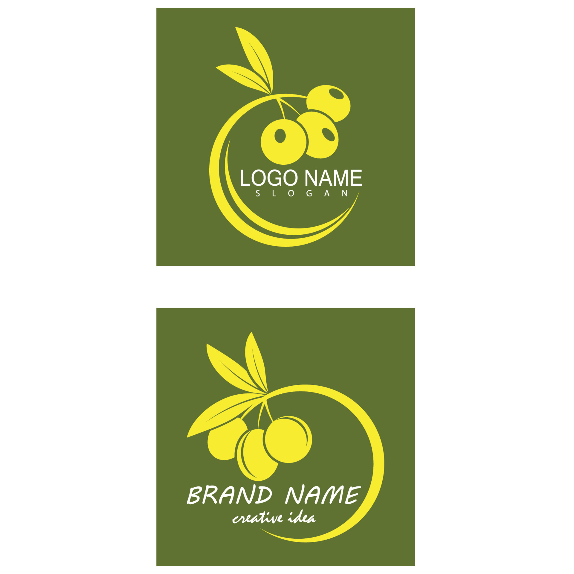 Olive tree vector illustration design template 10561191 Vector Art at