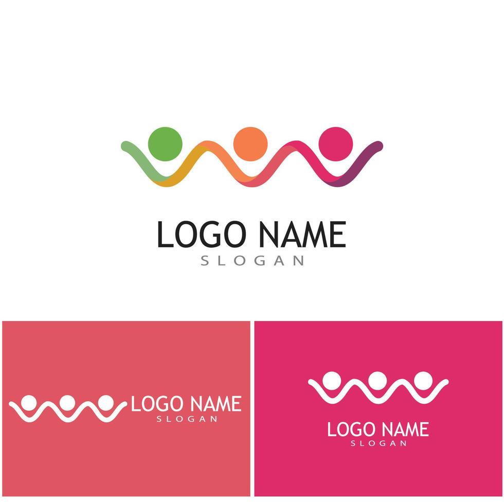 vector de logotipo de adopción y atención comunitaria