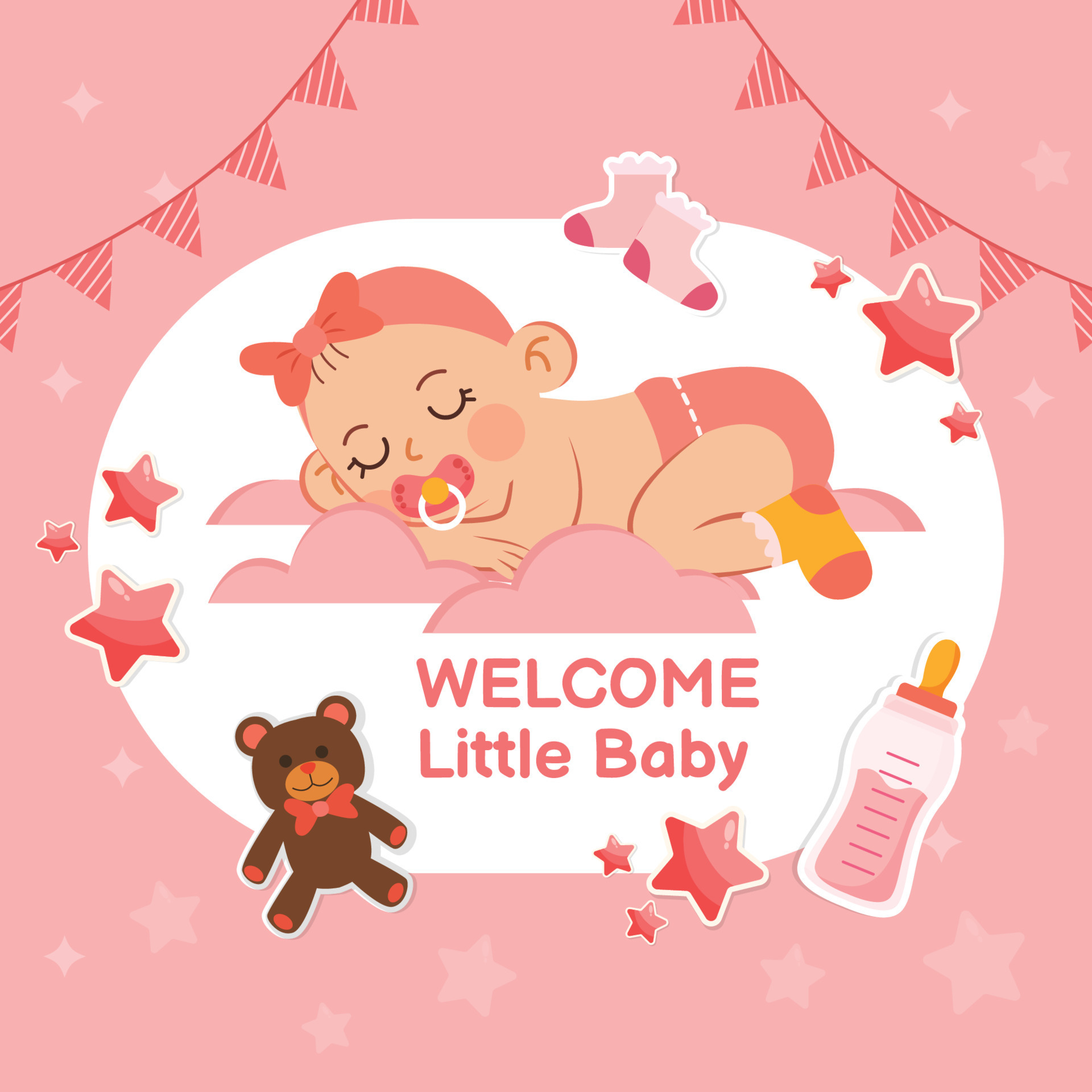 Born Day Celebration 10561304 Vector Art at Vecteezy