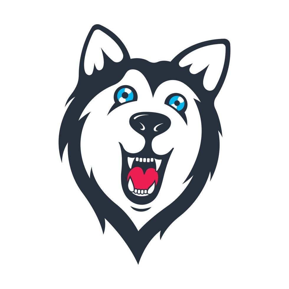 Siberian Husky Sticker vector