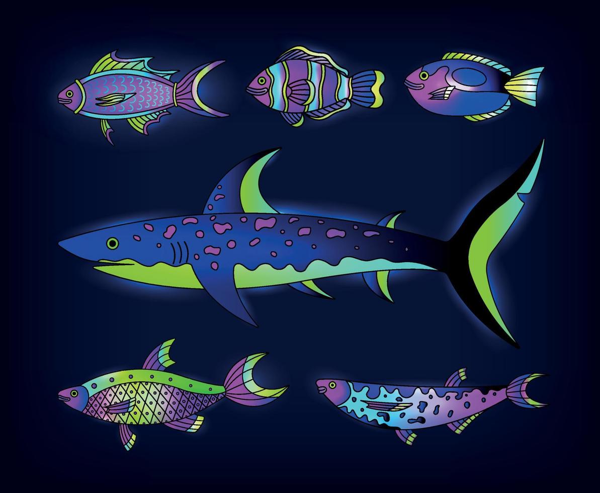 Vector Collection of the Fishes