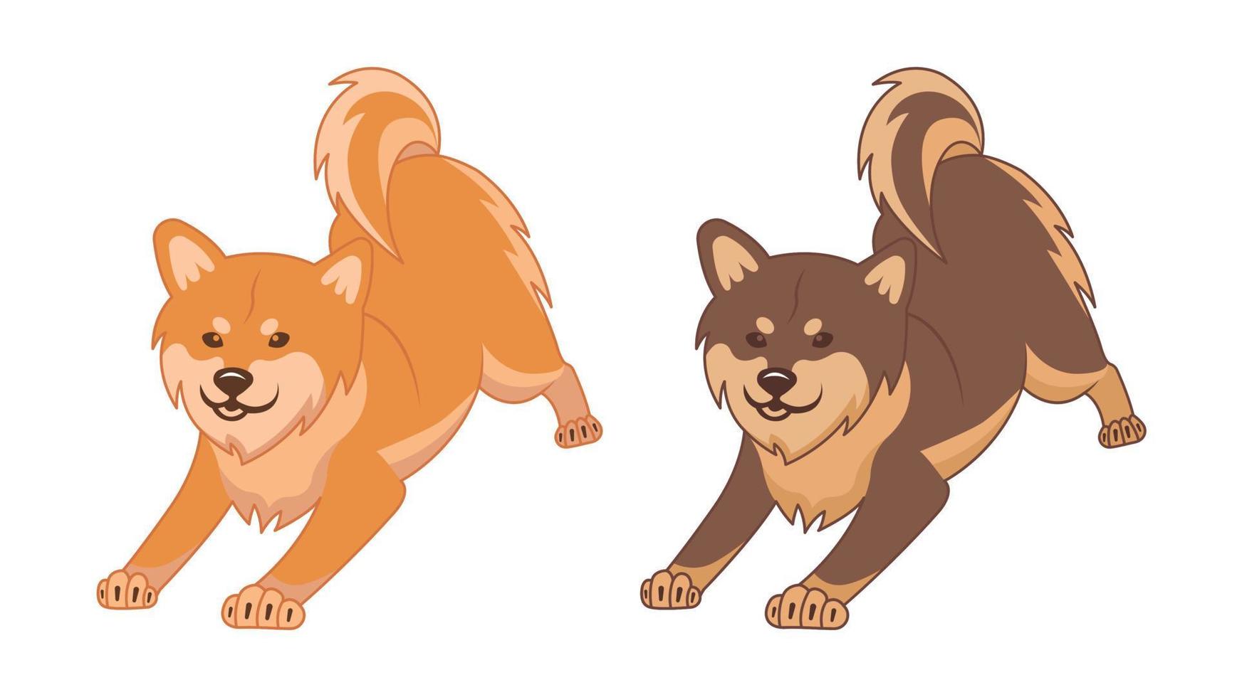 Shiba Inu Dogs vector
