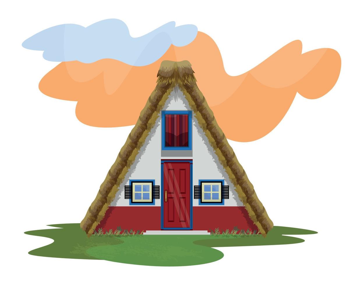 House in the Portuguese Style vector