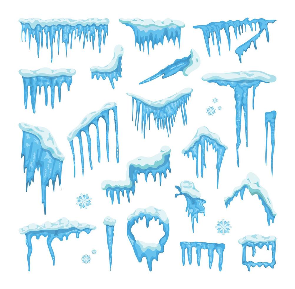 Collection of Icicles vector