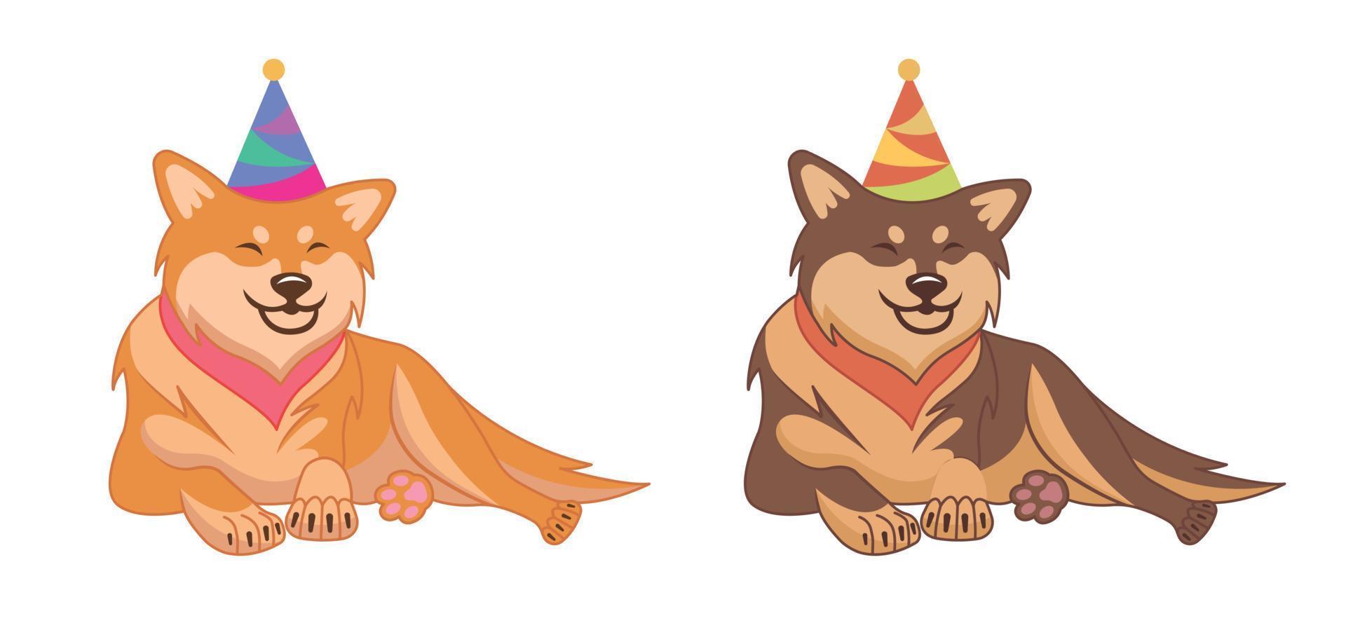 Shiba Inu Dogs vector