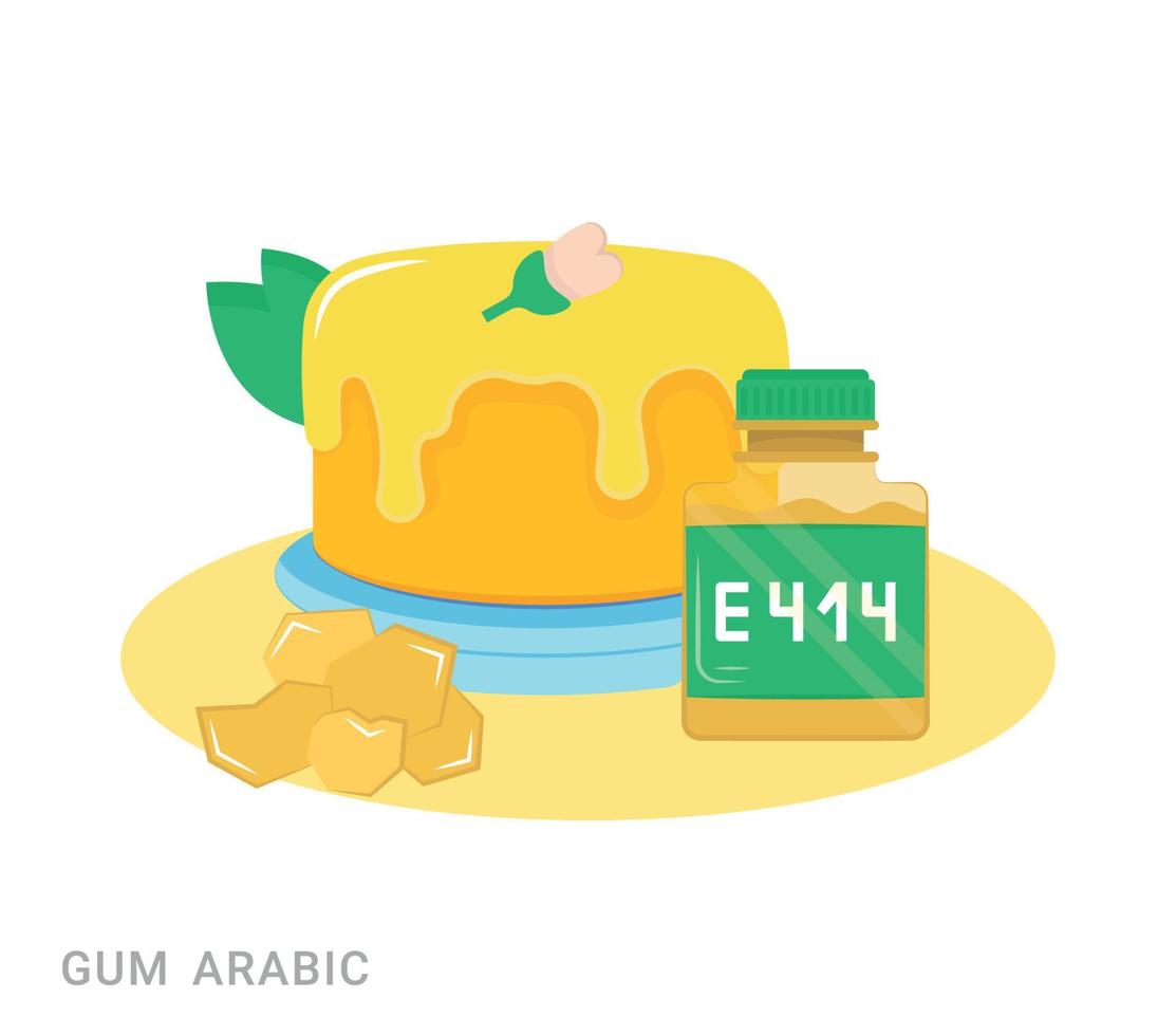 Vector Illustration of Gum Arabic