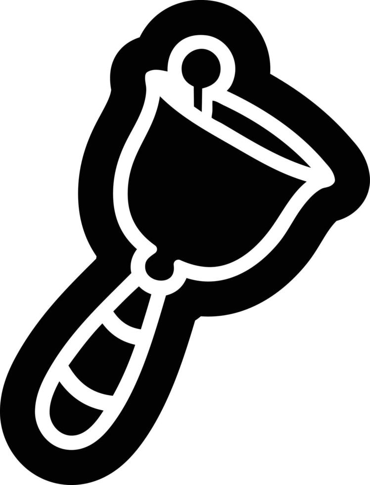 hand bell icon vector