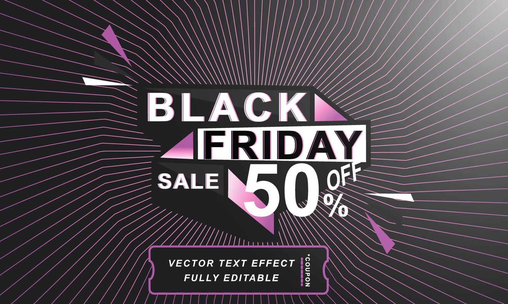 Black friday sale banner template vector