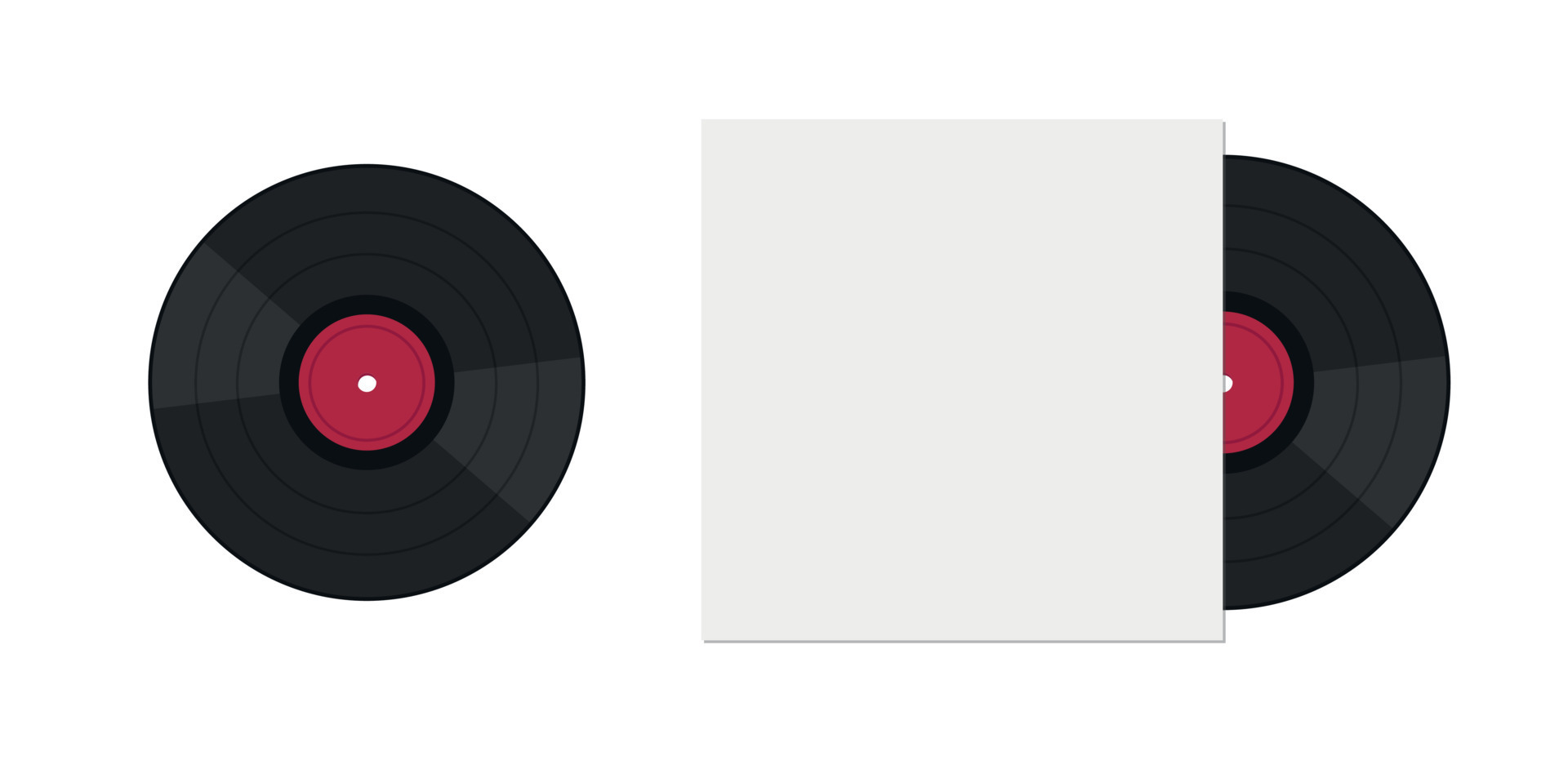 Music vinyl disc cover mockup. 10563722 Vector Art at Vecteezy