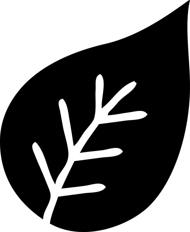flat symbol autumn leaf vector