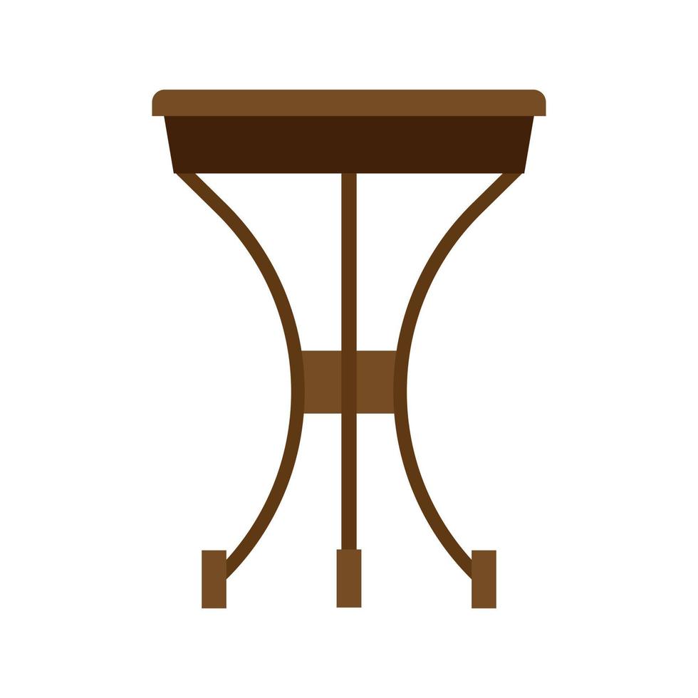 concepto de bebida de mesa de café fondo de icono de primer plano de madera marrón. café interior de escritorio oscuro vector