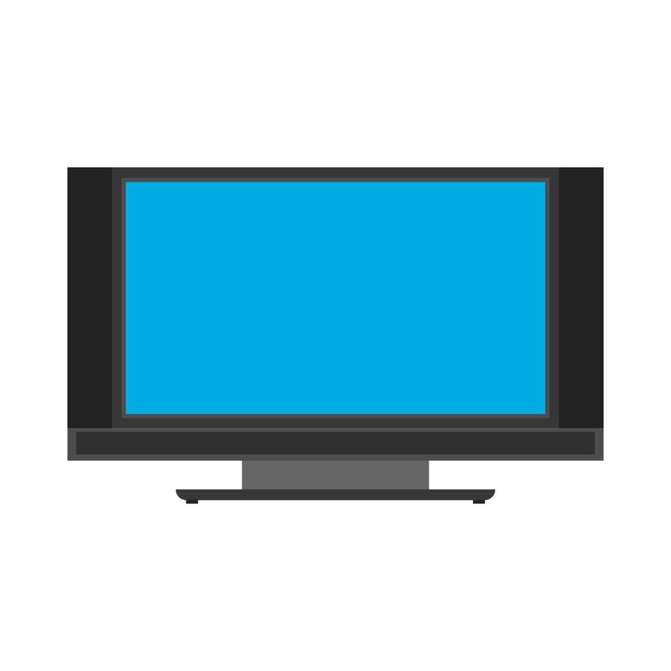 vector de pantalla de equipo de comunicación de unidad de tv. interior multimedia electrónica icono televisión.