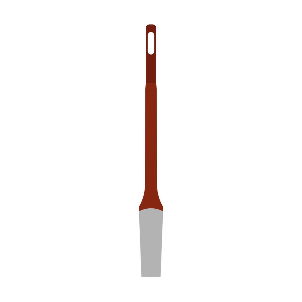 Chisel point vector icon illustration design. Flat tool hand work industry element cartoon. Dig mining object metal equipment