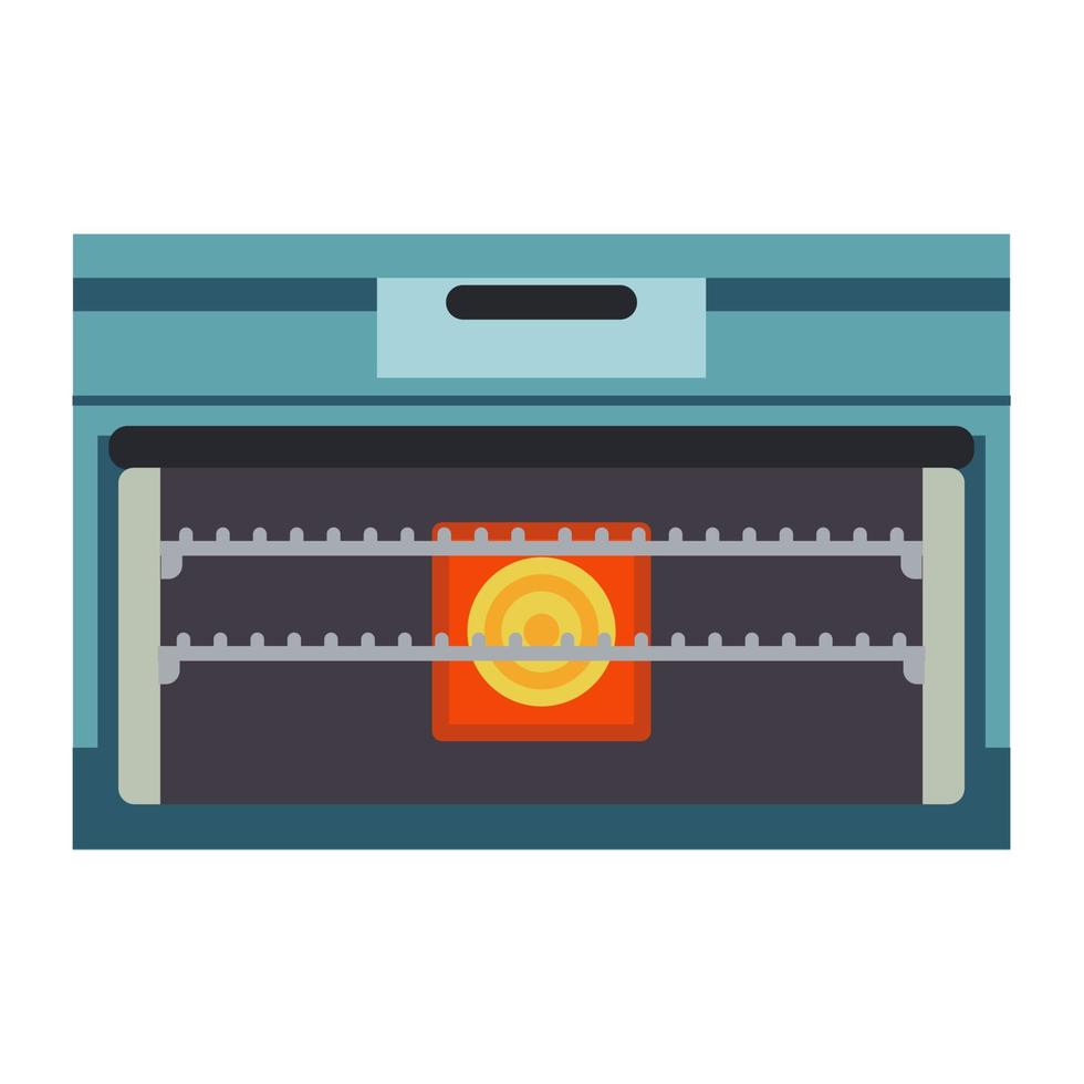 horno vector ilustración aparato cocina cocina. icono estufa equipo comida domestica. utensilios de cocina chef power machine