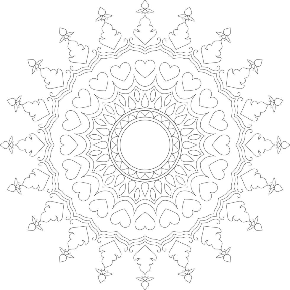 Mandala coloring pages. vector