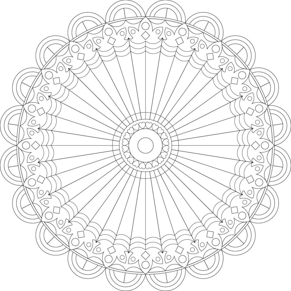 Mandala coloring pages. vector