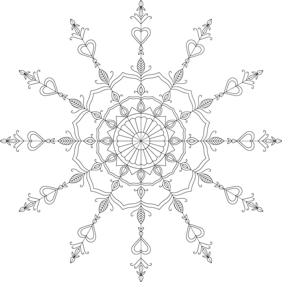 Mandala coloring pages. vector