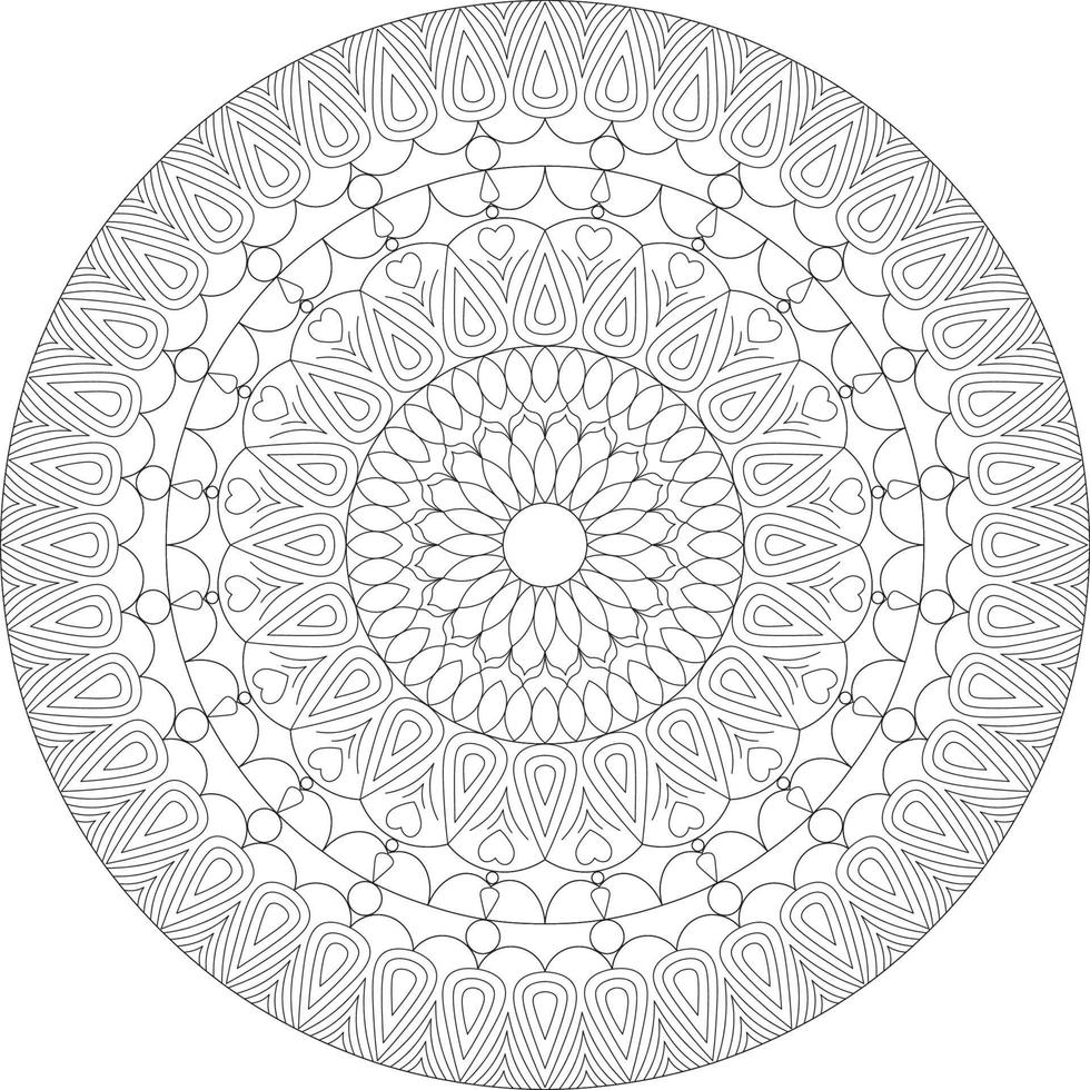 Mandala coloring pages. vector